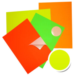PLANCHE EN FLUO JAUNE 210 x 148 mm