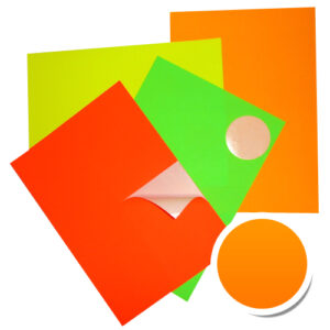 PLANCHE EN FLUO ORANGE 210 x 148 mm