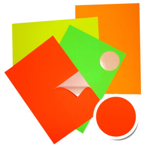 PLANCHE EN FLUO ROUGE 210 x 148 mm