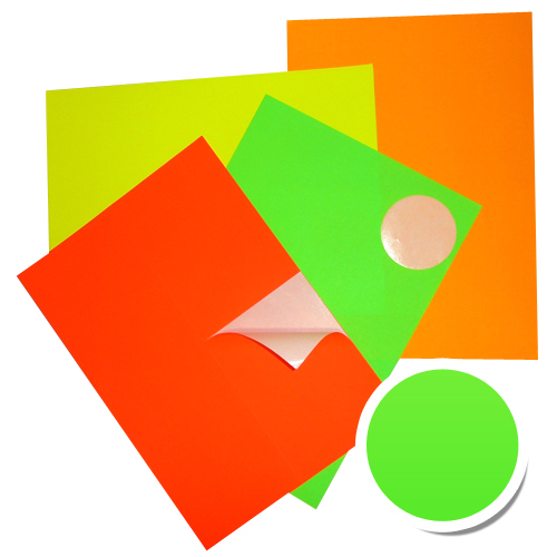 PLANCHE EN FLUO VERT 210 x 148 mm