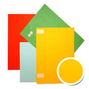 PLANCHE EN VELIN JAUNE 210 x 297  mm