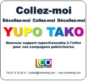 Etiquettes repositionnables Yupo Tako®