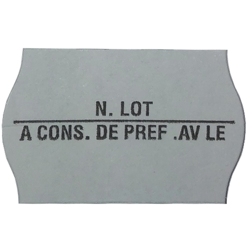 Lot de 6 bobines de 1000 estampilles 26 X 16 mm Blanc – Image 2