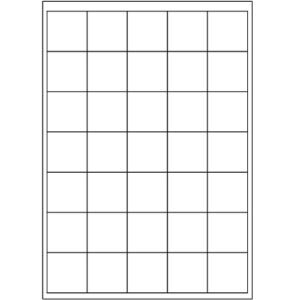 100 PLANCHES EN POLYETHYLENE BLANC CARRE 040 x 040 mm