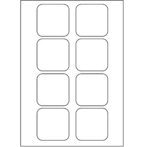 100 PLANCHES EN POLYETHYLENE BLANC CARRE 065 x 065 mm
