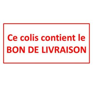 BOBINE "BON DE LIVRAISON" 001 - 1300 ETIQUETTES 90 X 132 MM VELIN
