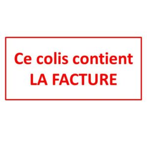 BOBINE "FACTURE" 003 - 1300 ETIQUETTES 90 X 132 MM VELIN