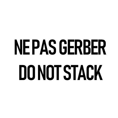 BOBINE "NE PAS GERBER/DO NOT STACK" 020 - 1300 ETIQUETTES 90 X 132 MM VELIN