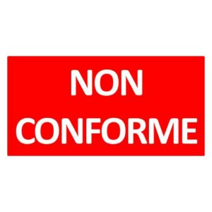 BOBINE "NON CONFORME" 023 - 1300 ETIQUETTES 90 X 132 MM VELIN